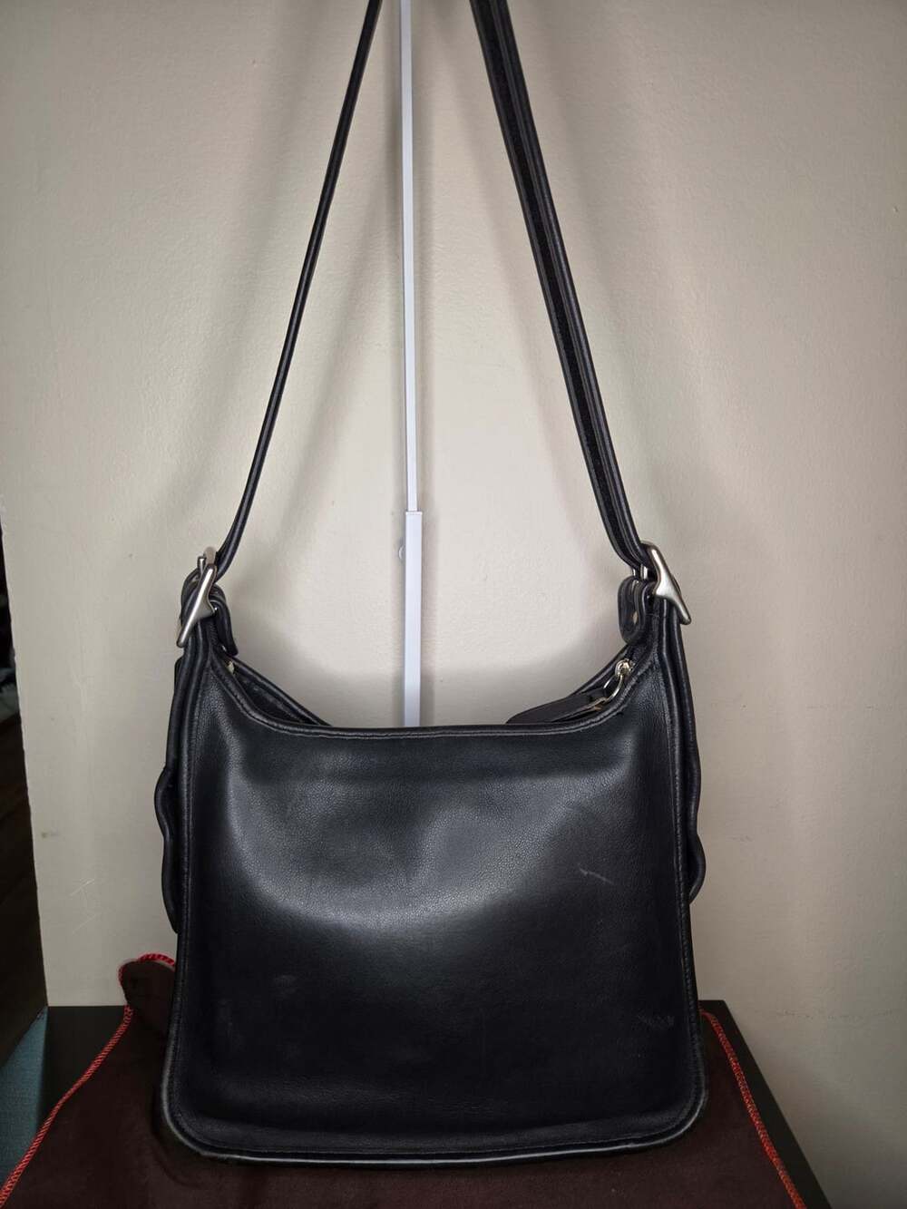 Coach Black Leather Janice Legacy Hobo Shoulder Bag